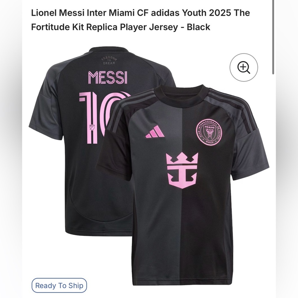 NWT Inter Miami MLS #10 MESSI Game Day Fan Jersey Size Medium